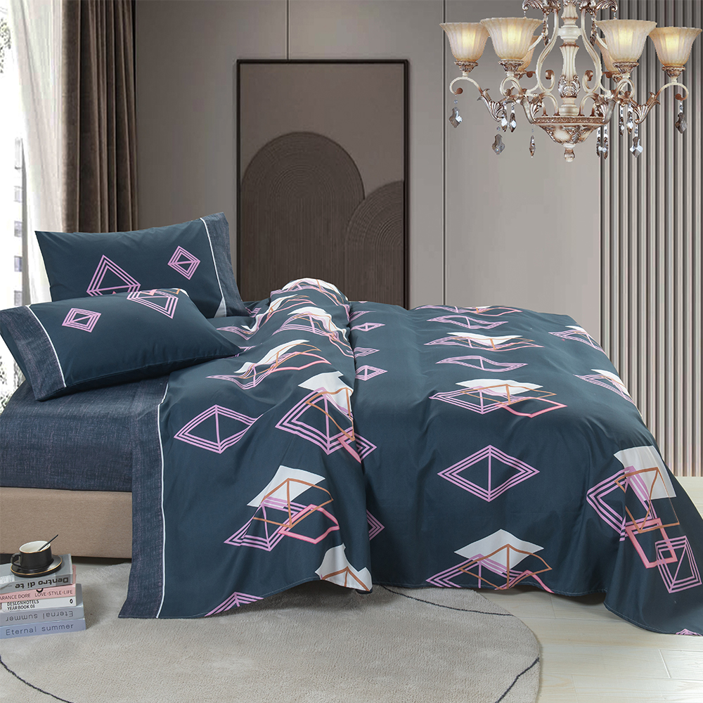 99,99% Dispersão de poliéster Dispersão impressa 4 PCS Folhetos de cama Conjunto