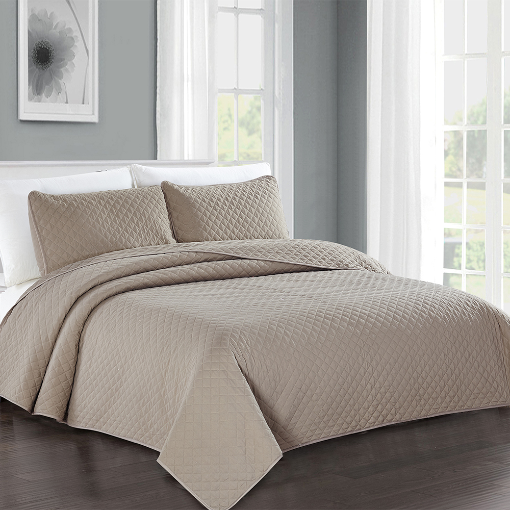 99,99% de poliéster sólido 3 pcs tampa da cama