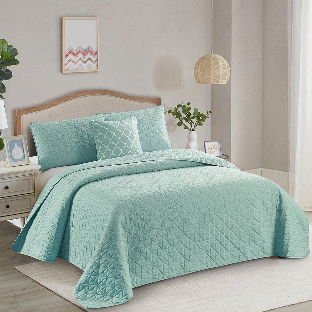 99,99% de poliéster Solid Reversible Quilt Capa