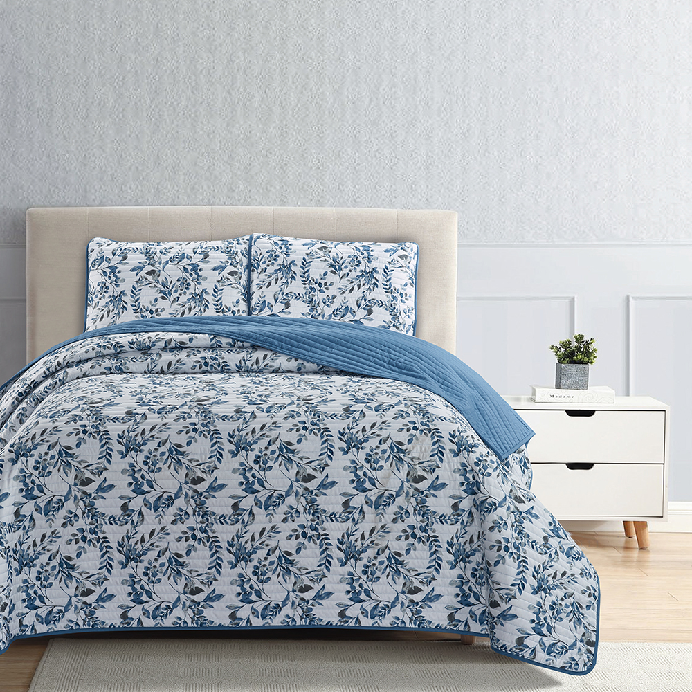 99,99% da capa de colcha impressa em poliéster conjunto de 3 peças